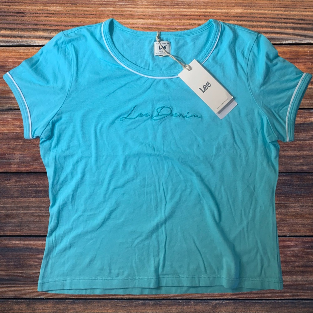 5/$25 LEE Women's Aqua Crop Top